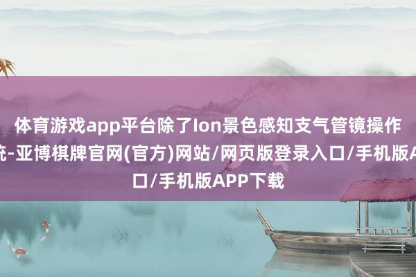 体育游戏app平台除了Ion景色感知支气管镜操作次序系统-亚博棋牌官网(官方)网站/网页版登录入口/手机版APP下载