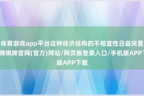 体育游戏app平台这种经济结构的不相宜性日益突显-亚博棋牌官网(官方)网站/网页版登录入口/手机版APP下载