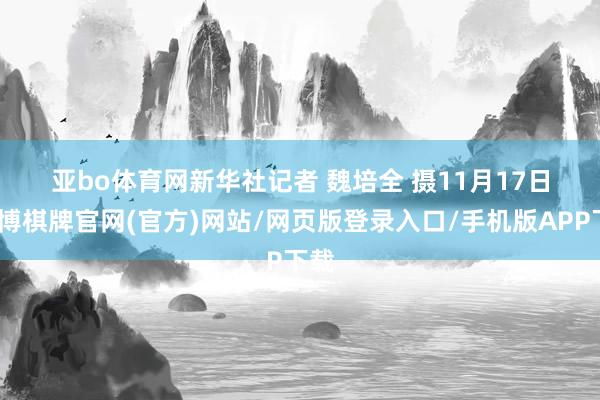 亚bo体育网　　新华社记者 魏培全 摄　　11月17日-亚博棋牌官网(官方)网站/网页版登录入口/手机版APP下载